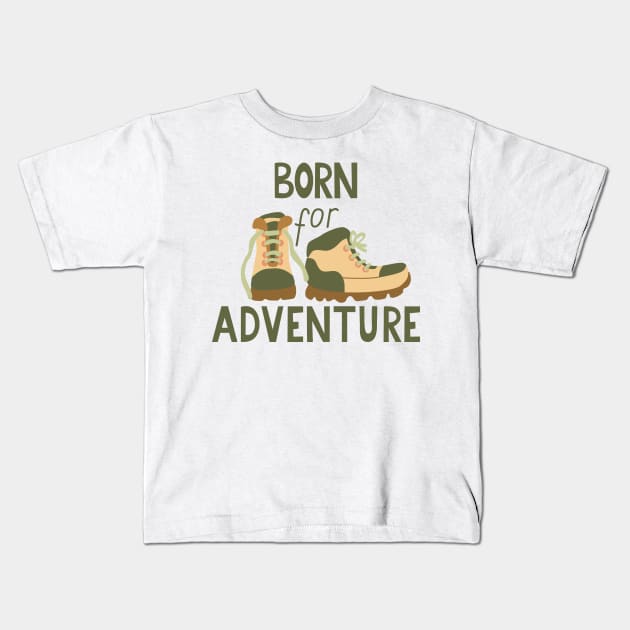 Born for Adventure - The Lake District Kids T-Shirt by CumbriaGuru